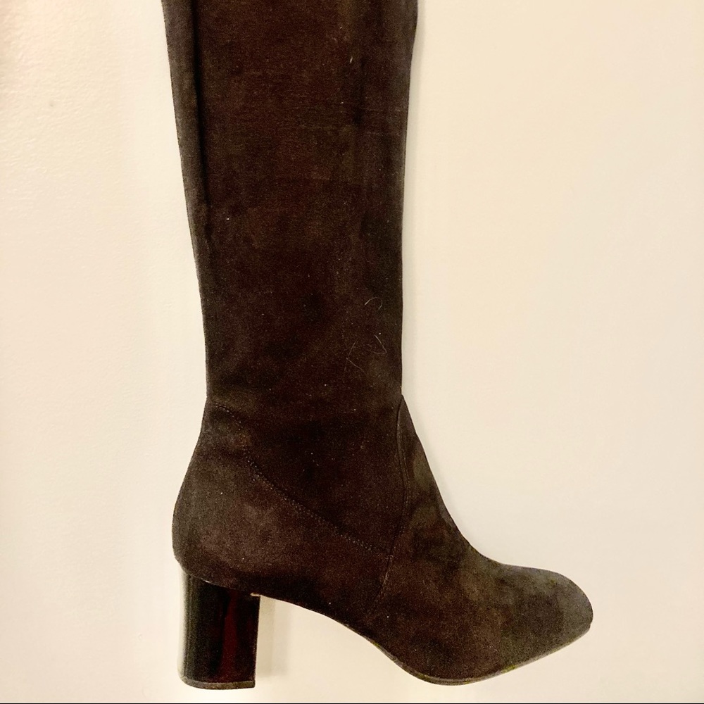 Tahari black suede knee boots. Size 9.5